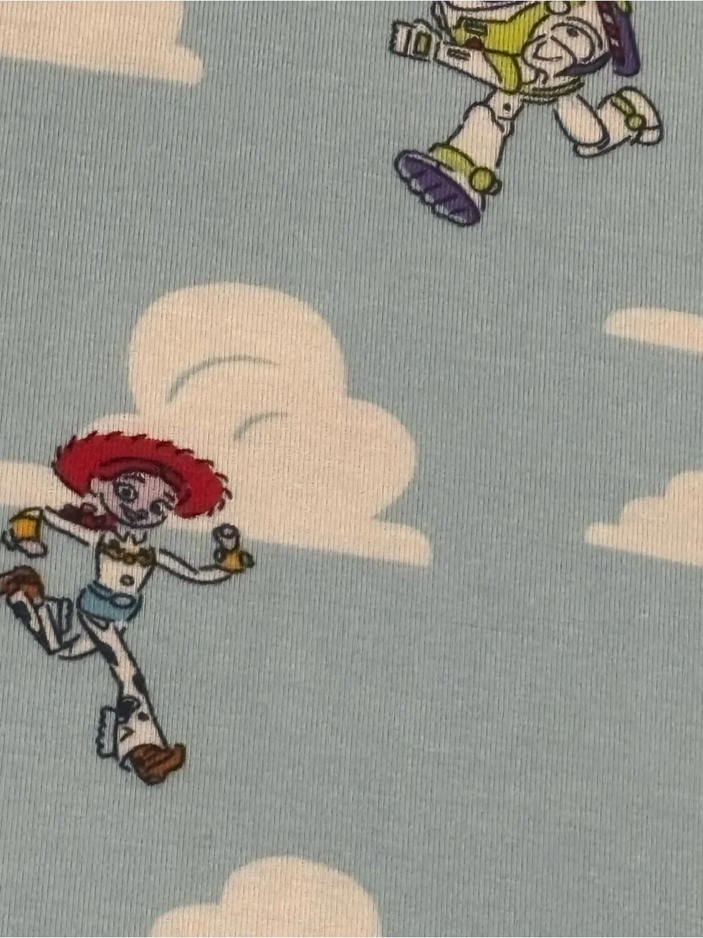 Light Blue Kids Nursing Cover with Toy Story Characters